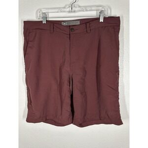 REI Co-op Shorts Mens 38 Burgundy Chino Hiking Walking Outdoor Pockets Casual